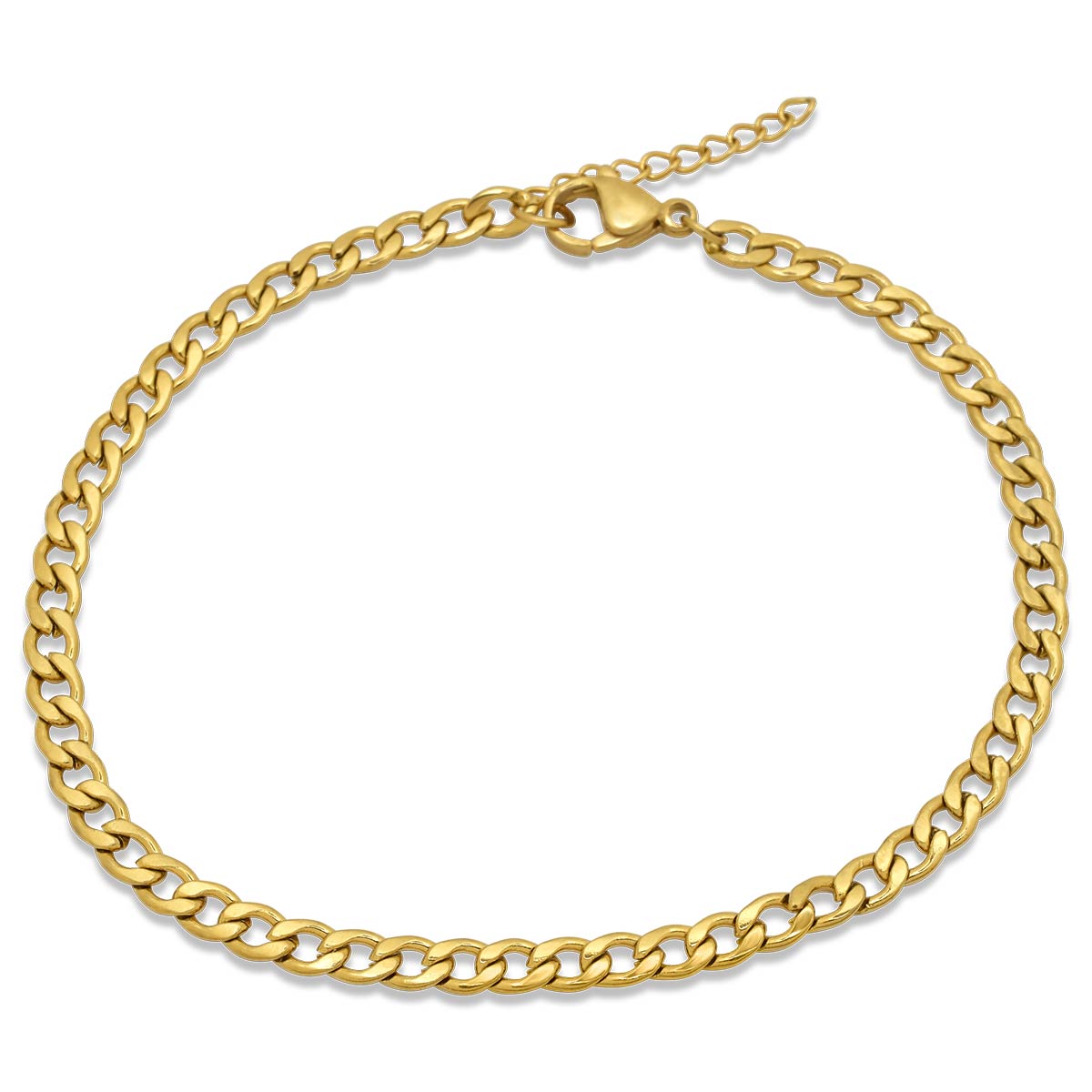 Static Gold Bracelet 4MM Βραχιόλι από ανοξείδωτο ατσάλι 316L